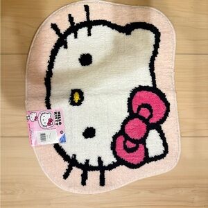 Hello Kitty White Bath Mat with Pink Accents